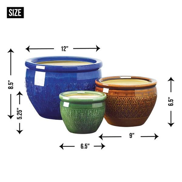 Flower Pot (Set of 3) On Sale Bed Bath & Beyond 32755829